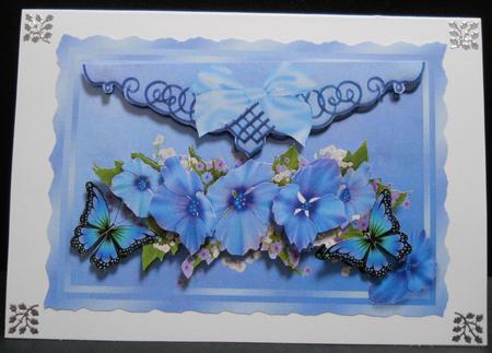 Beautiful Blue Floral Arragment by Yvonne Middleton
