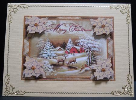 Christmas Romantic Snowscene by Yvonne Middleton