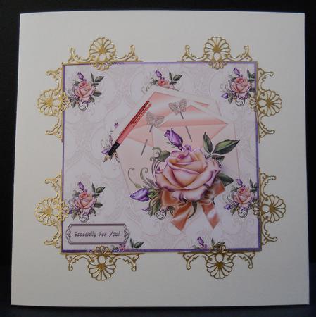Heritage Roses Envelop Design by Yvonne Middleton