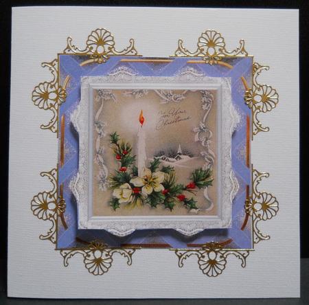 Vintage Church, Christmas Candles by Yvonne Middleton