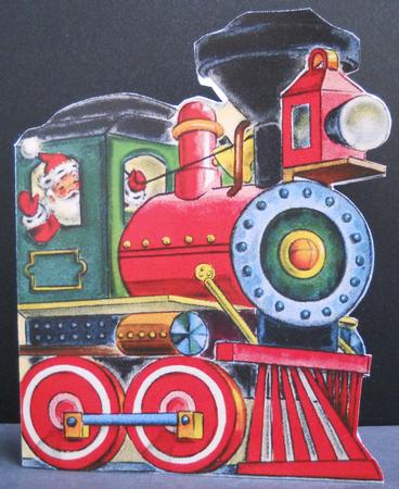 Santa's Steam Train Engine by Yvonne Middleton