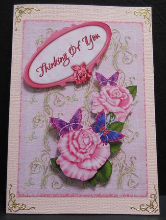 Silver Satin Swirls on Distressed Glittered Bg - Salmon by Yvonne Middleton