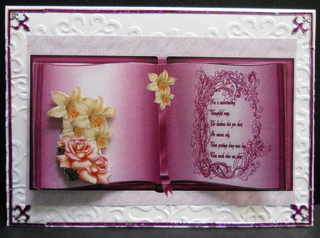 Pink Book Rose and Lily by Yvonne Middleton