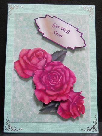 Fluffy Sparkles Backing Paper in Green by Yvonne Middleton
