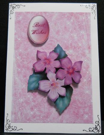 Fluffy Sparkles Backing Paper in Lilac by Yvonne Middleton