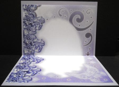 Midnight Swan in Purple A4 Insert by Yvonne Middleton