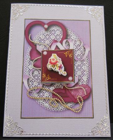 Romantique Card-on-a-card Topper 1 by Yvonne Middleton