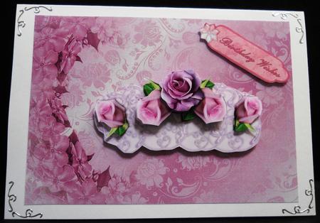 Damask Floral Backing Paper 1 by Yvonne Middleton