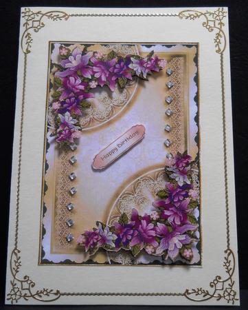 Butterfly Elegance Card Topper 2 by Yvonne Middleton
