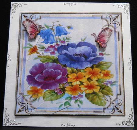 Bouquet of Happiness Fan Topper 1 by Yvonne Middleton