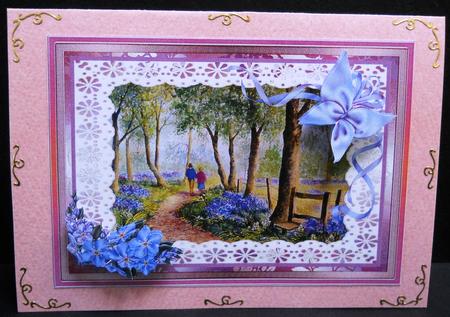 A Walk in the Bluebell Wood Watercolour Decoupage.sheet by Yvonne Middleton