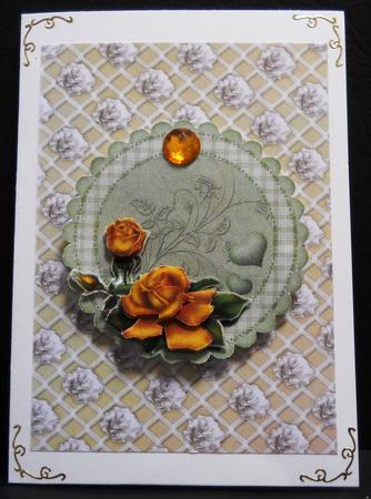 A Delicate Yellow Rose Backing Paper 2 by Yvonne Middleton