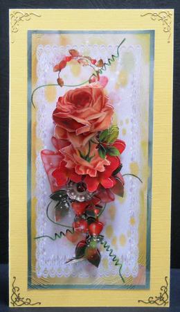 Roses and Lace Dl 2 by Yvonne Middleton