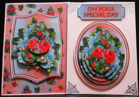 Rose & Forgetmetnot Card Kit by Yvonne Middleton