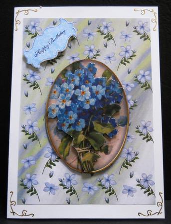 Blue Jasmine Background 1 by Yvonne Middleton