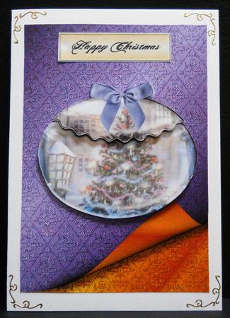 Double Layer Damask with Page Curl - Mauve & Gold by Yvonne Middleton