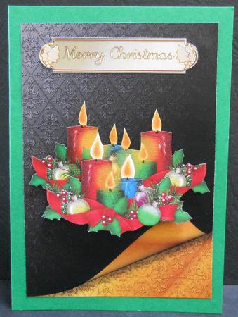 Double Layer Damask with Page Curl - Black & Gold by Yvonne Middleton