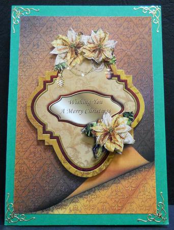 Double Layer Damask with Page Curl - Golden Brown & Gold by Yvonne Middleton
