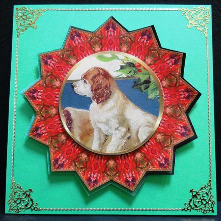Vintage Christmas Doggie by Yvonne Middleton