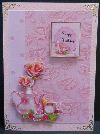 A4 Backing Paper Tea Time 3 by Yvonne Middleton