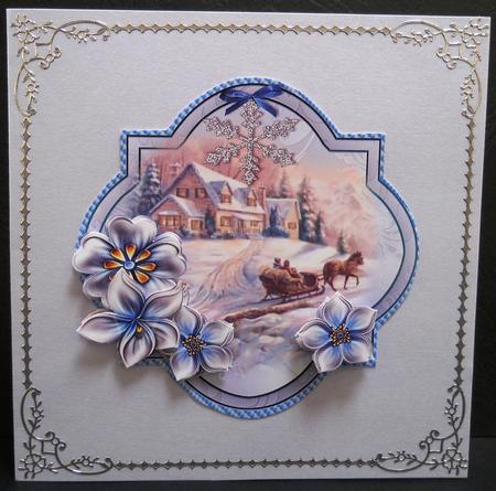 Vintage Snowscene Toppers by Yvonne Middleton