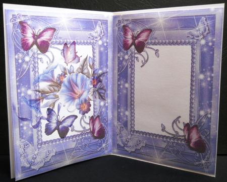 Insert to Morning Glory Card Front by Yvonne Middleton