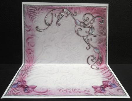 Pink Opalescent Bouquet A4 Insert by Yvonne Middleton