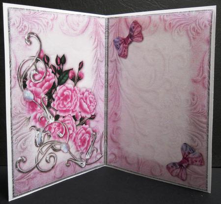 Pink Opalescent Bouquet Insert by Yvonne Middleton