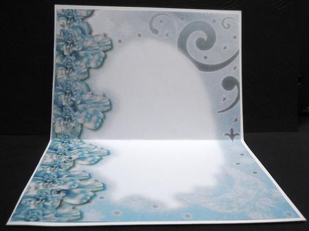 Midnight Swan in Turquoise A4 Insert by Yvonne Middleton
