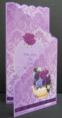 Roses Cascade Card by Yvonne Middleton