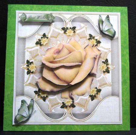 The Milky Rose Card Topper by Yvonne Middleton