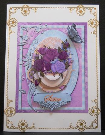 Beautiful Floral Teapot with Pyramid Elements #2 by Yvonne Middleton