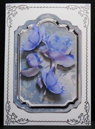 The Delicate Powder Blue Shaped Card Topper by Yvonne Middleton