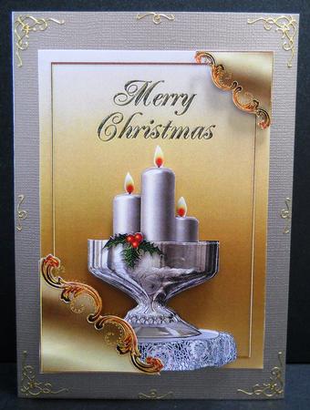 White Christmas Candles by Yvonne Middleton