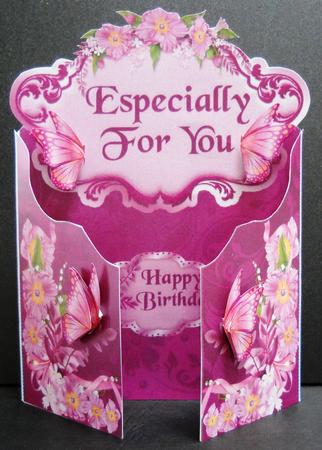 Fancy Gatefold Pink Floral by Yvonne Middleton