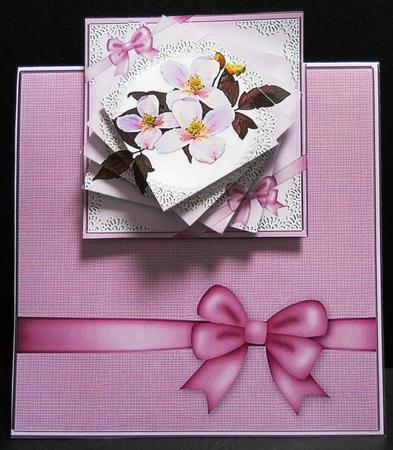 Clematis and Lace No-hole Over the Edge N Spiral Pyramid by Yvonne Middleton