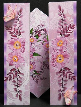 Large Diamond Pink Floral by Yvonne Middleton