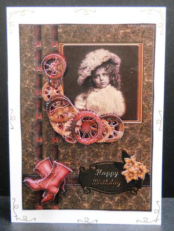 Steampunk Card Front by Yvonne Middleton