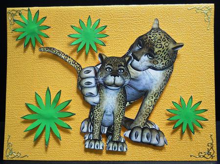 Leopard Clip_art, Embelishments by Yvonne Middleton