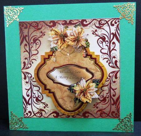 Blank Metallic Card Base with Fancy Border 1 by Yvonne Middleton