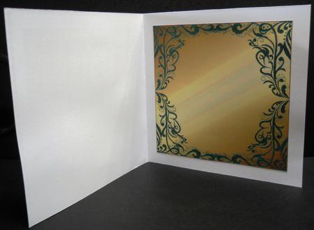 Blank Metallic Card Base with Fancy Border 4 by Yvonne Middleton
