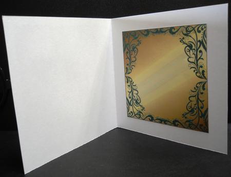 Blank Metallic Card Base with Fancy Border 6 by Yvonne Middleton