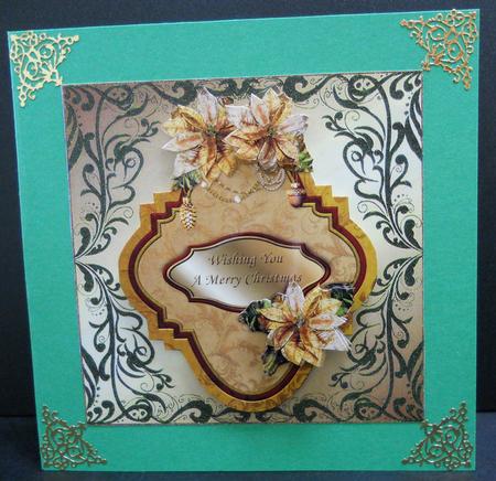 Blank Metallic Card Base with Fancy Border 9 by Yvonne Middleton