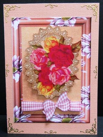Beautiful A4 Red , Pink and Yellow Roses by Yvonne Middleton