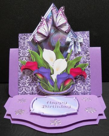 Over the Top Lillies and Butterflies by Yvonne Middleton