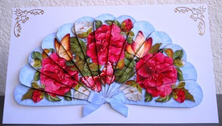 Floral Butterfly Beauty - Fan Sheet by Yvonne Middleton