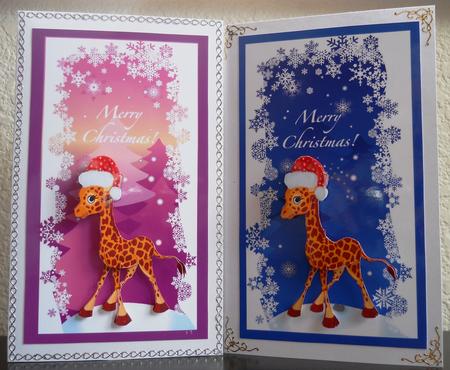 Merry Christmas Baby Giraffe by Yvonne Middleton