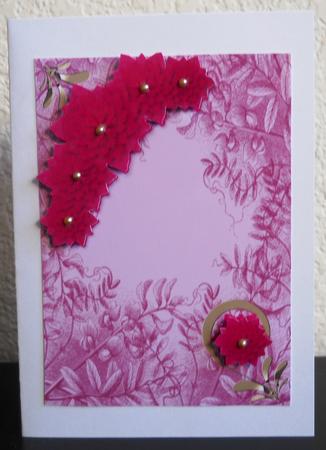 Floral Abstract in Pink Backing Paper by Yvonne Middleton