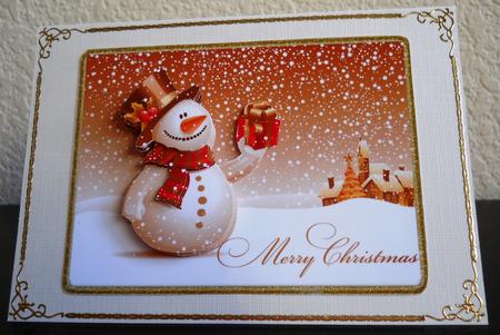 Merry Christmas Snowman by Yvonne Middleton