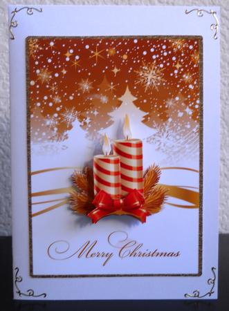 Merry Christmas Candles by Yvonne Middleton